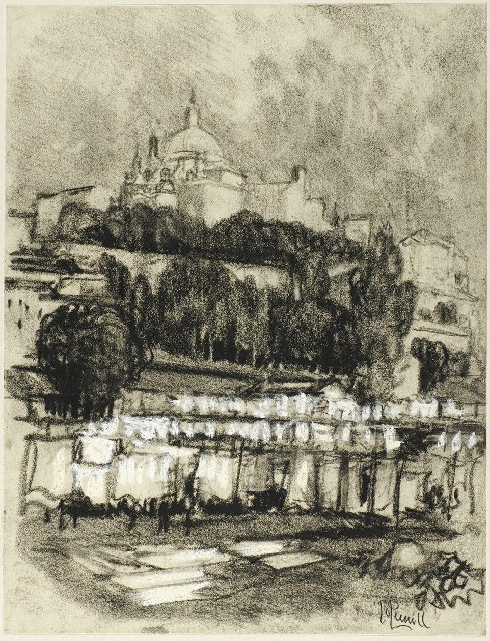 Pralnia Madrytu autorstwa Joseph Pennell