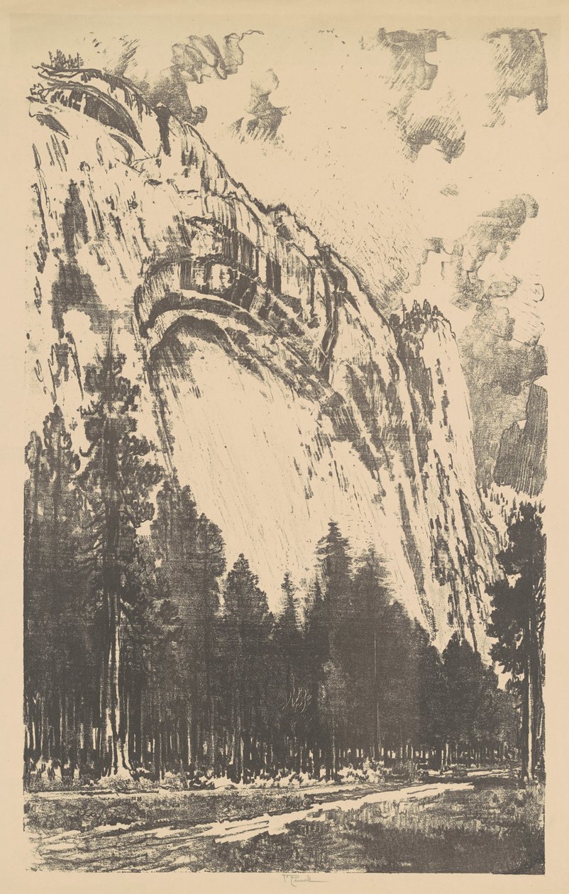 Dolina Yosemite, 1912. autorstwa Joseph Pennell