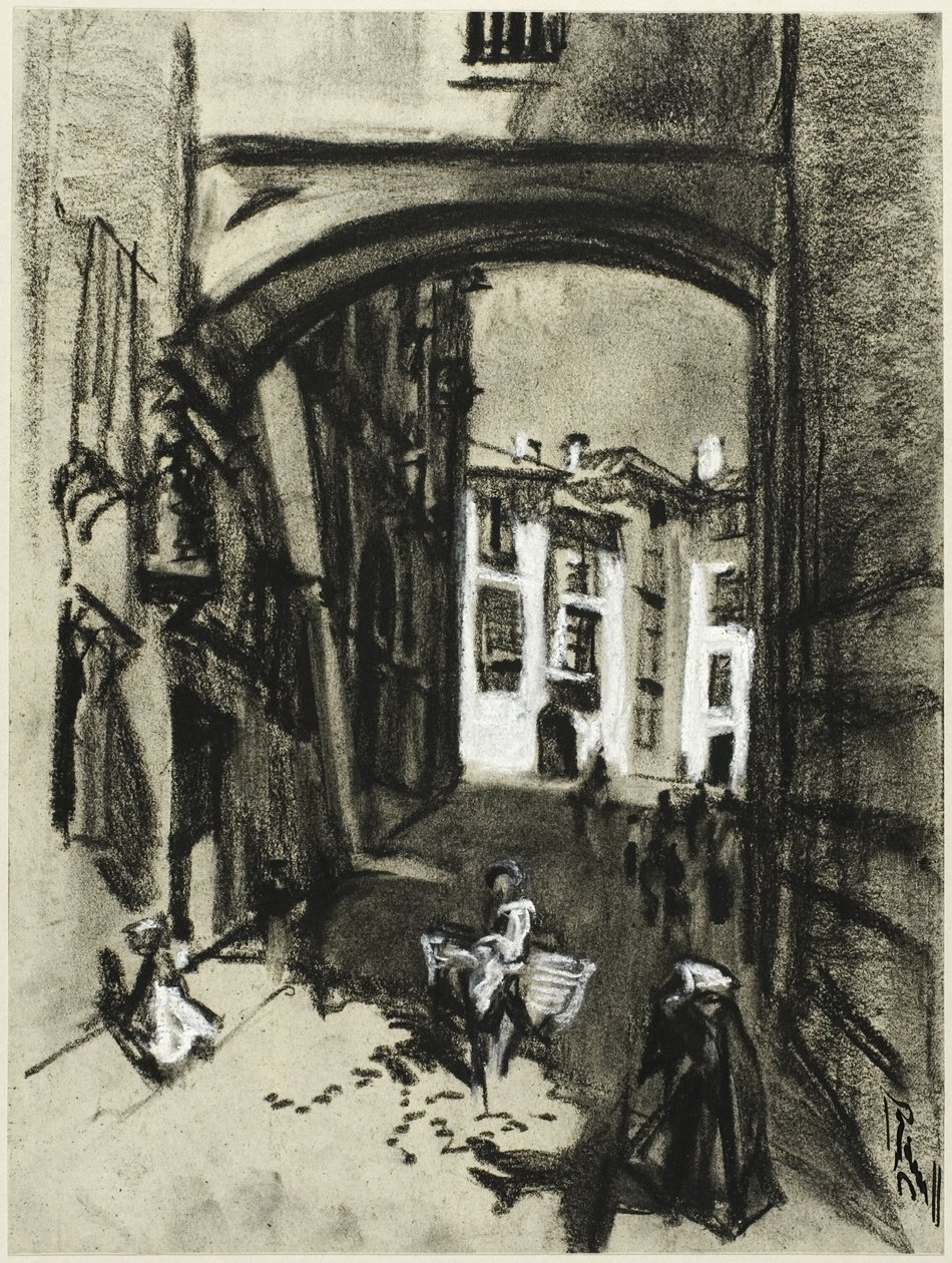 Toledo, ulica Arch autorstwa Joseph Pennell