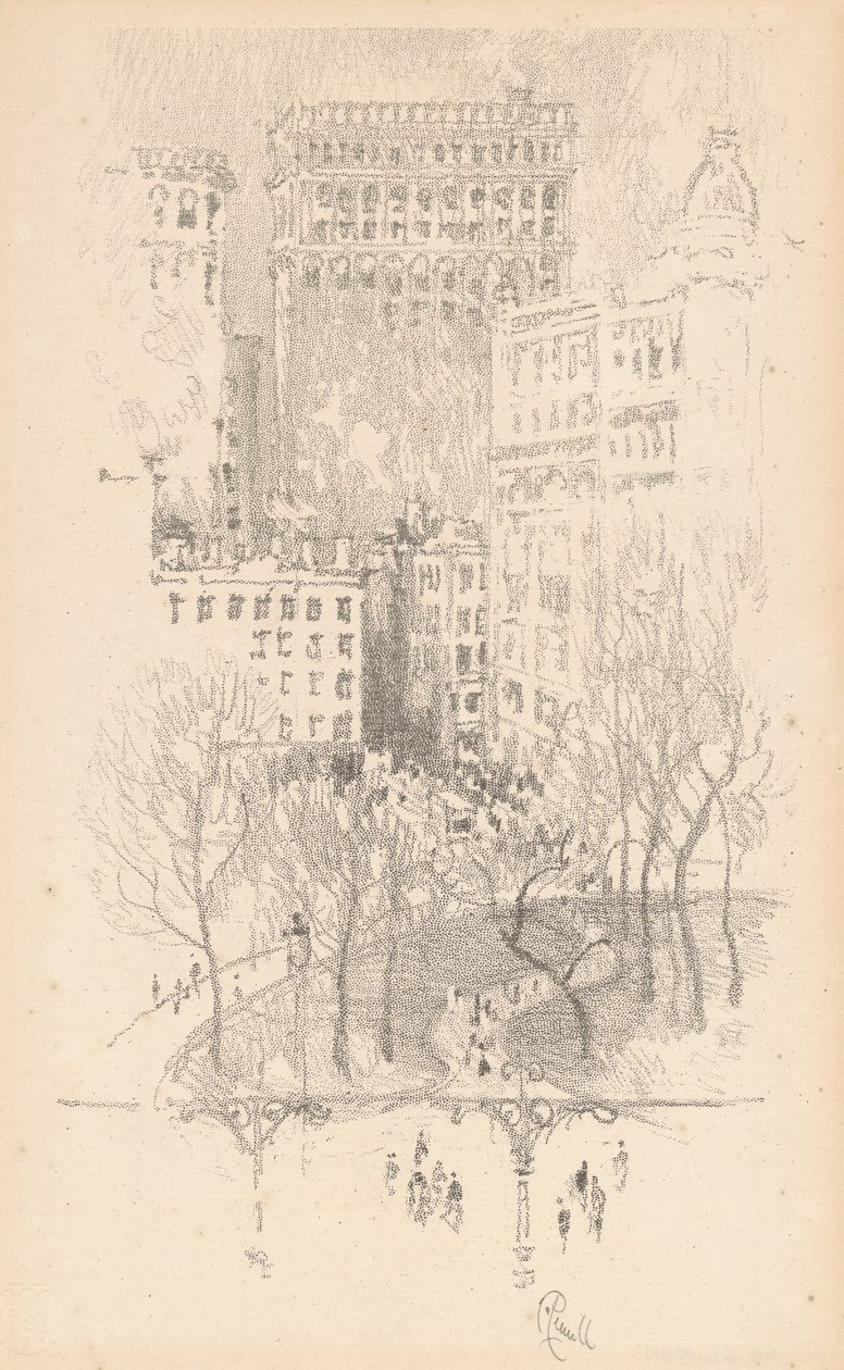 Plac Unii, 1904. autorstwa Joseph Pennell