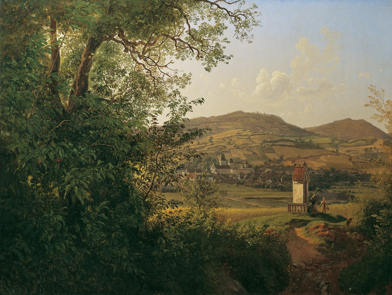 Widok na Pöggstall autorstwa Joseph Rebell
