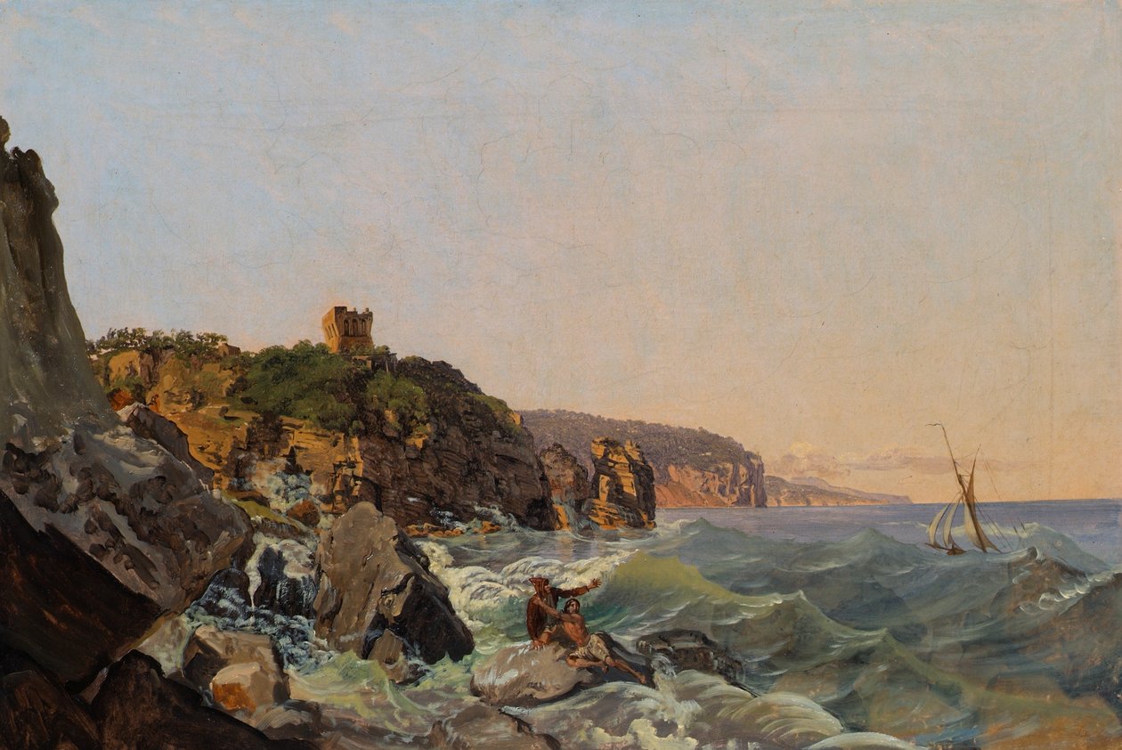 Wrak statku u wybrzeży Neapolu autorstwa Joseph Rebell