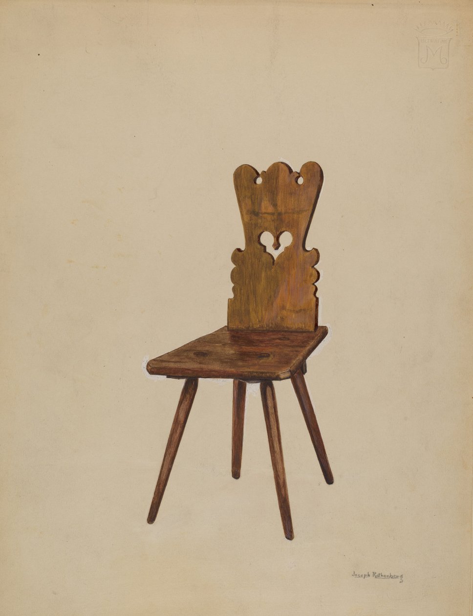 Krzesło boczne, 1936. autorstwa Joseph Rothenberg