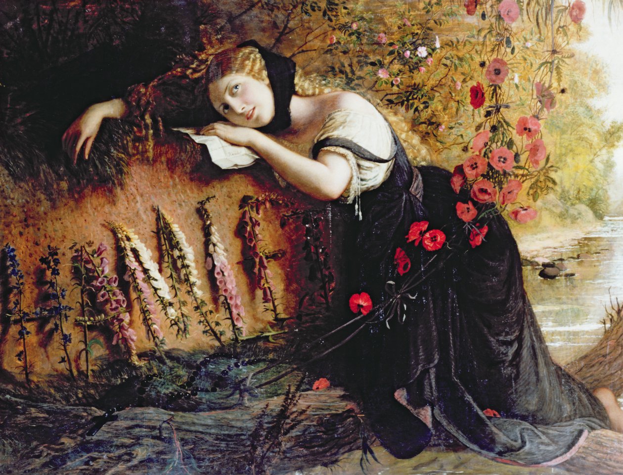 Ofelia, 1860 autorstwa Joseph Severn