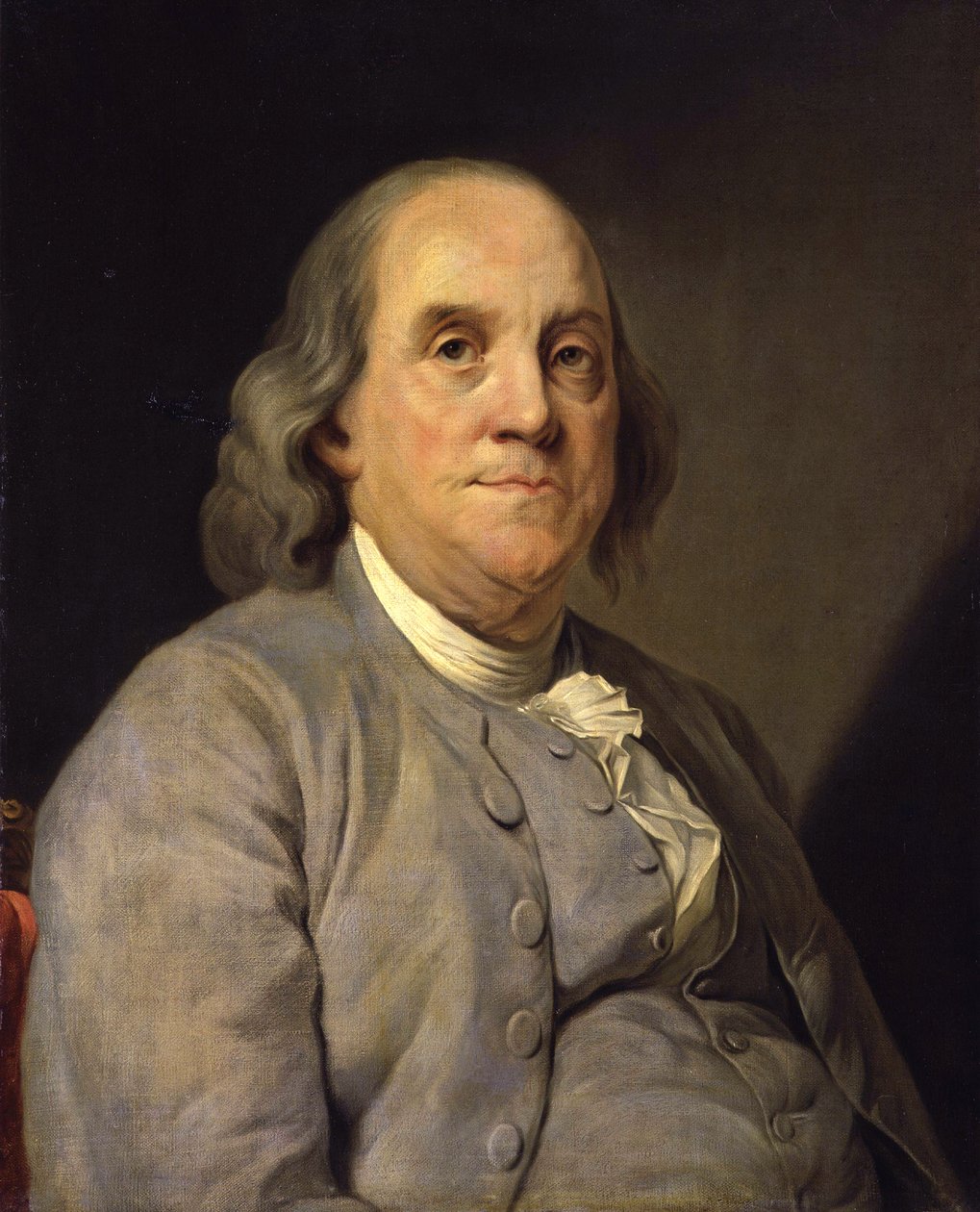 Portret Benjamina Franklina autorstwa Joseph Siffred (after) Duplessis