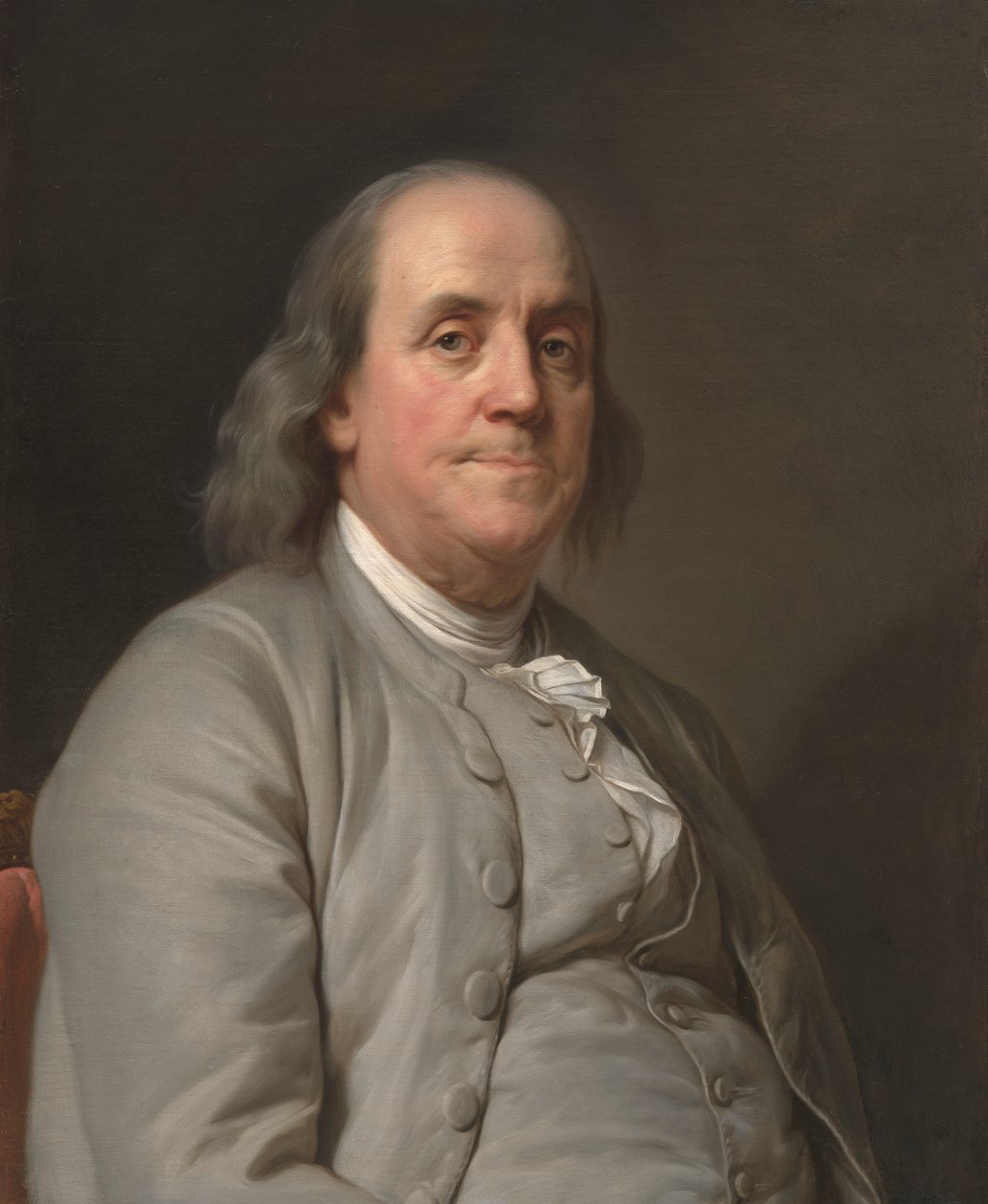 Benjamin Franklin, ok. 1930 r. 1785. autorstwa Joseph Siffred Duplessis