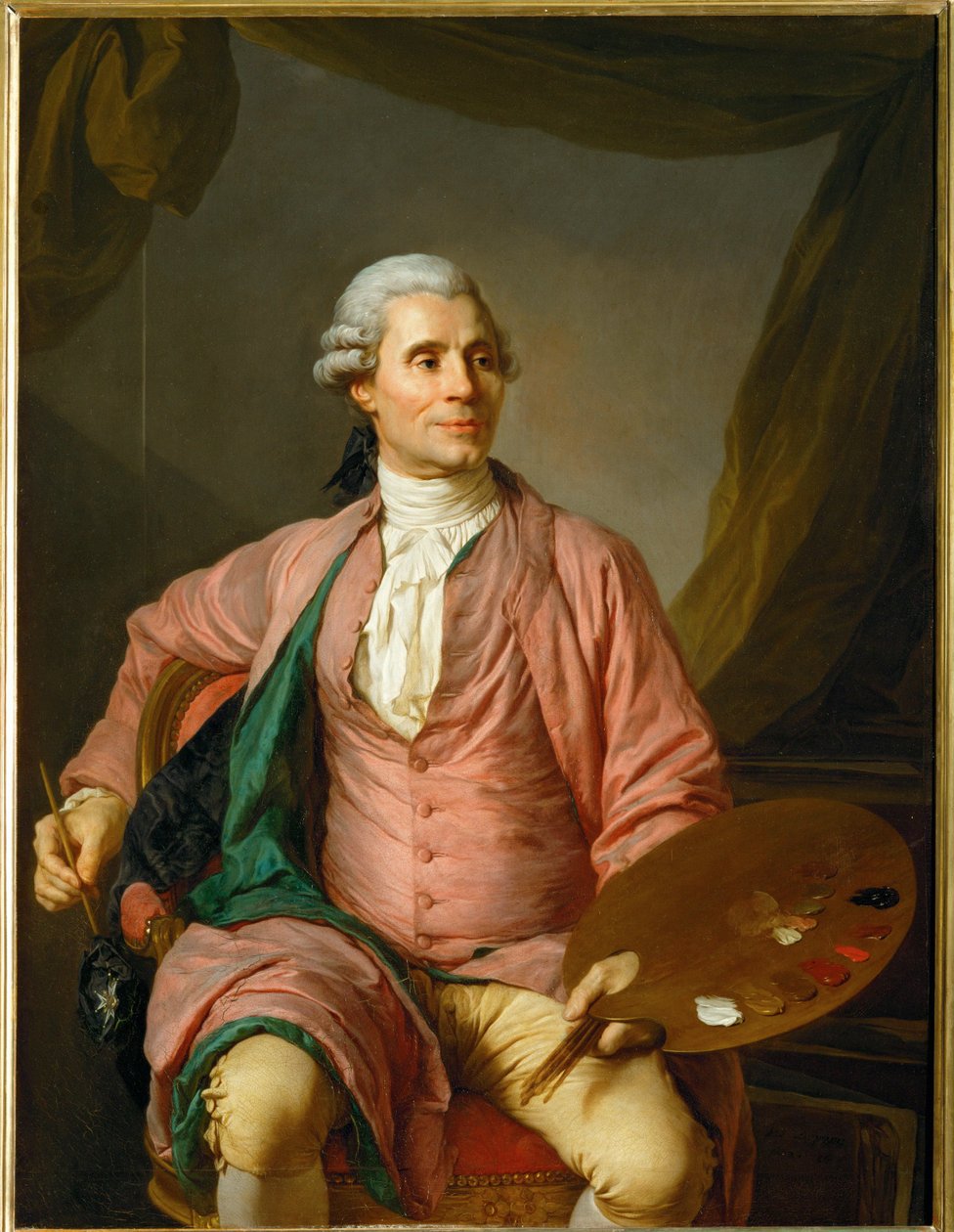Joseph-Marie Vien, malarz ... autorstwa Joseph Siffred Duplessis