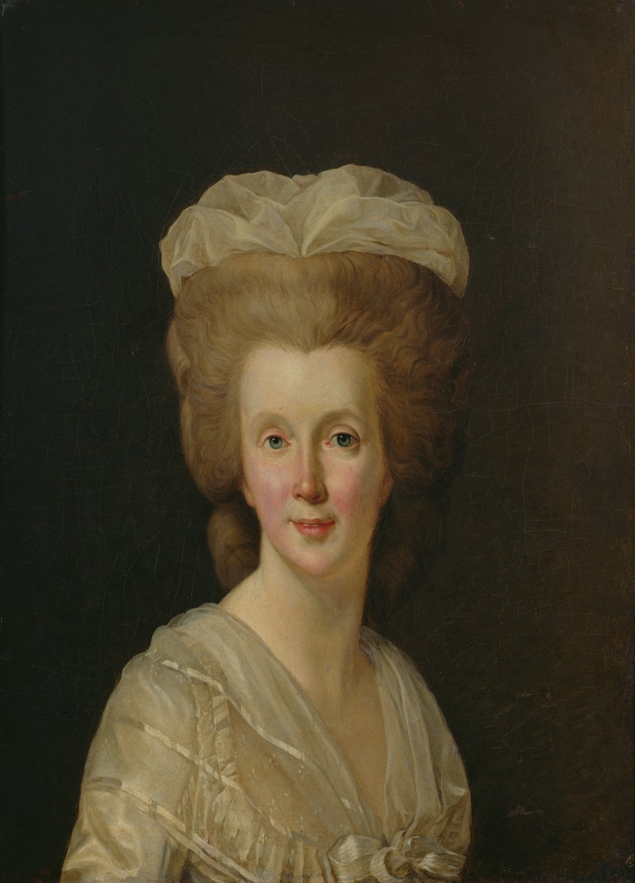 Portret Madame Necker (1739-94) autorstwa Joseph Siffred Duplessis