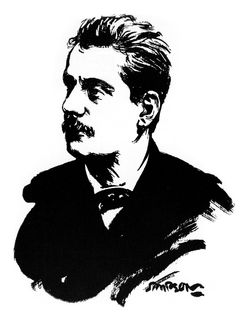 Giacomo Puccini, włoski kompozytor, 1912 autorstwa Joseph Simpson