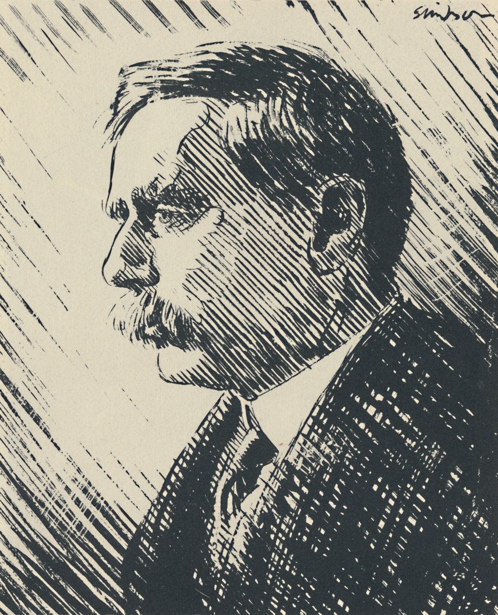H.G. Wells, ok. 1930, ok. 1950. autorstwa Joseph Simpson