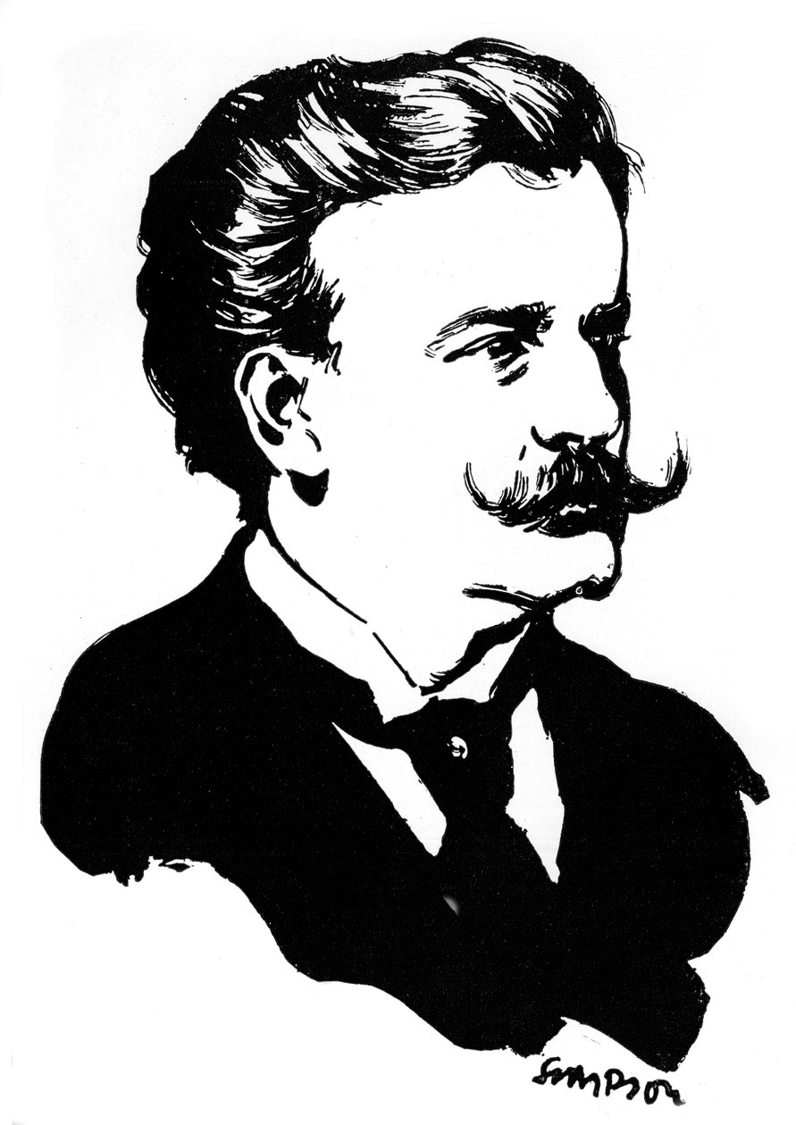 Moriz Rosenthal, polsko-amerykański pianista, 1912. autorstwa Joseph Simpson