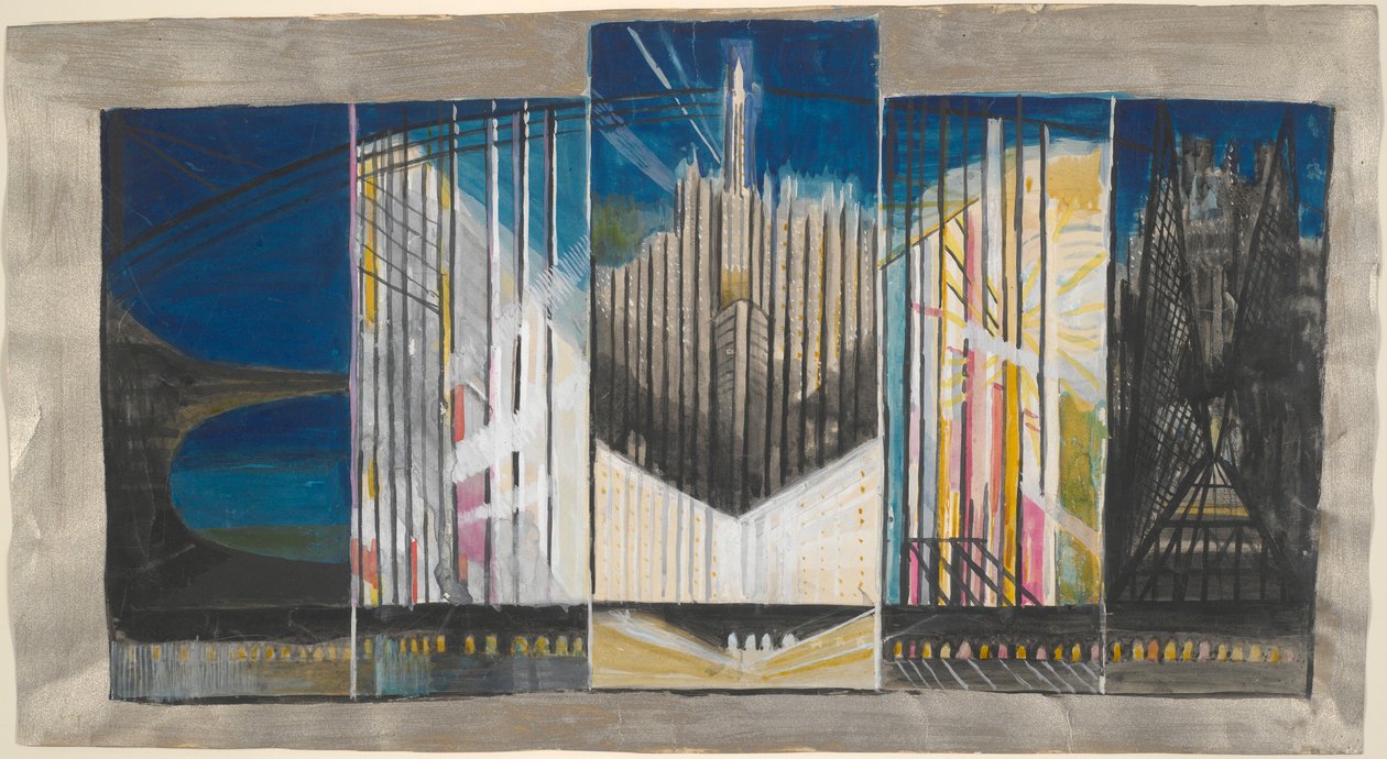 Studium dla Nowego Jorku Interpreted autorstwa Joseph Stella