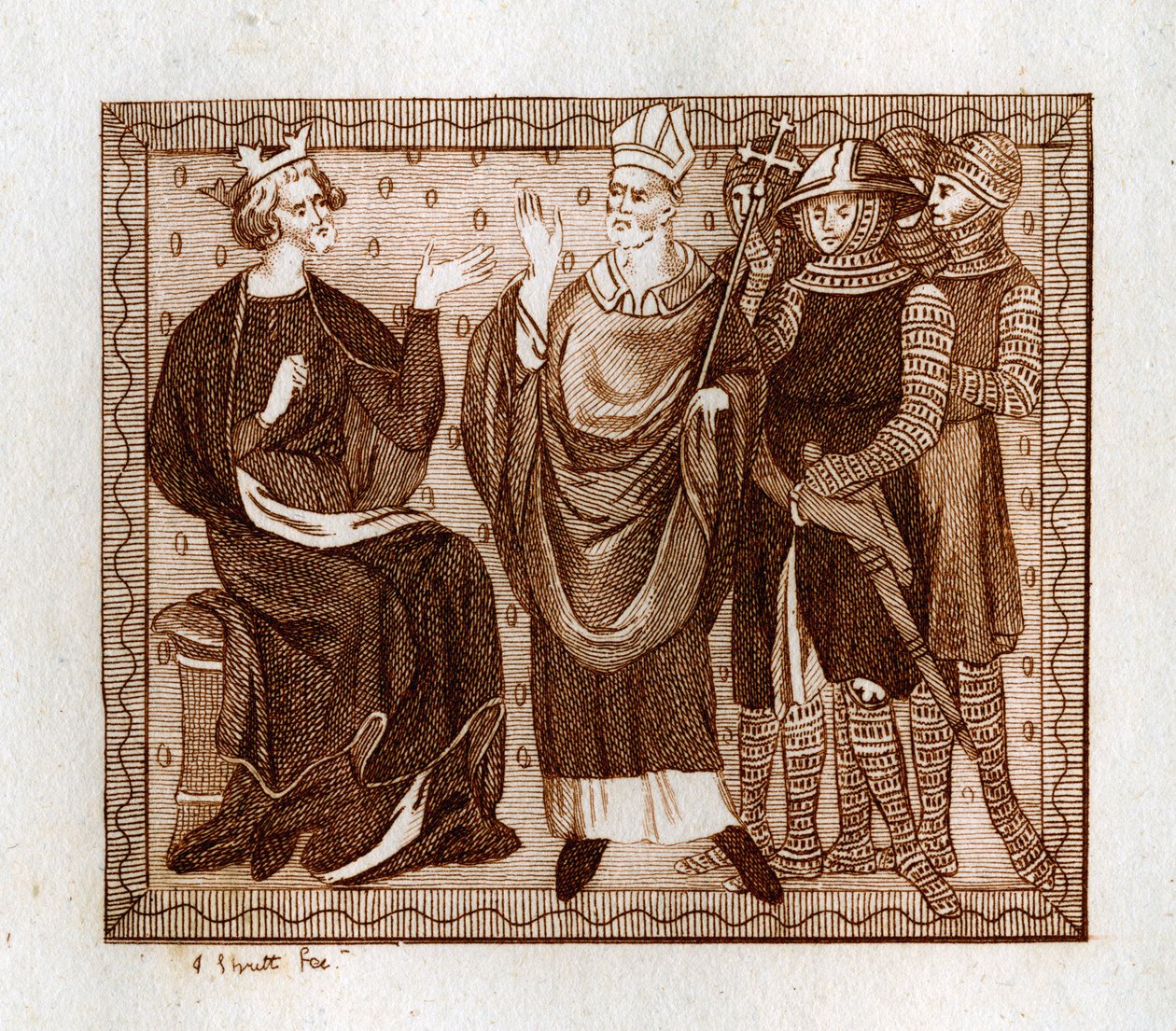 Życie Thomasa Becketa, 1801. autorstwa Joseph Strutt