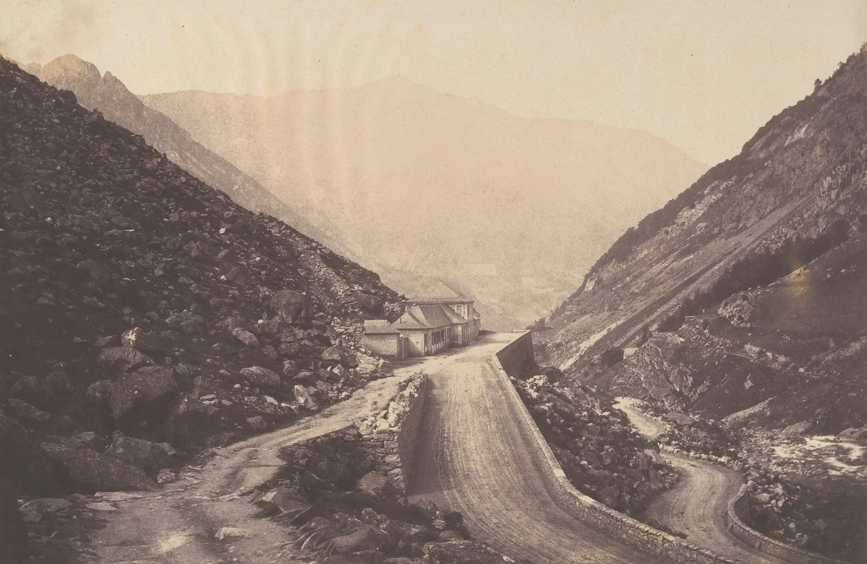 Łaźnie Raillière w Cauterets, 1853. autorstwa Joseph Vigier