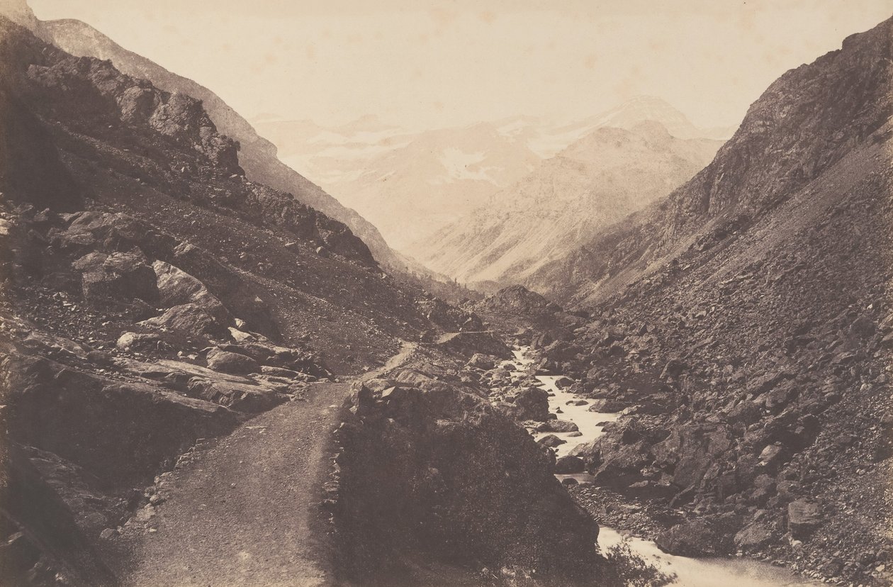 Chaos w drodze do Gavarnie, St-Sauveur, 1853. autorstwa Joseph Vigier