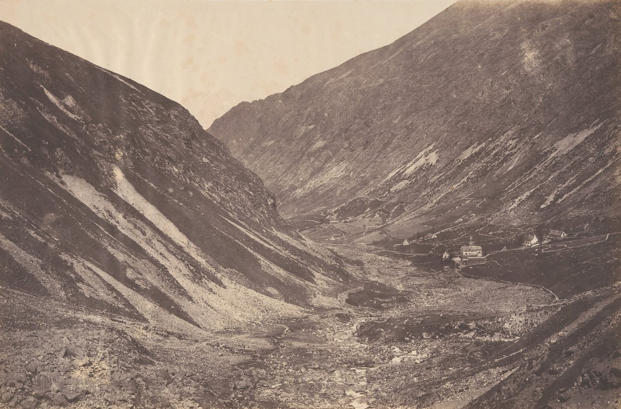Dolina Héas i kaplica, St-Sauveur, 1853. autorstwa Joseph Vigier