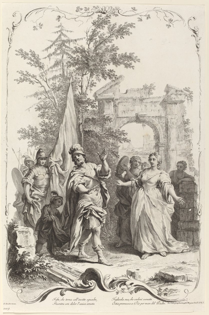 Jefte i jego córka autorstwa Joseph Wagner