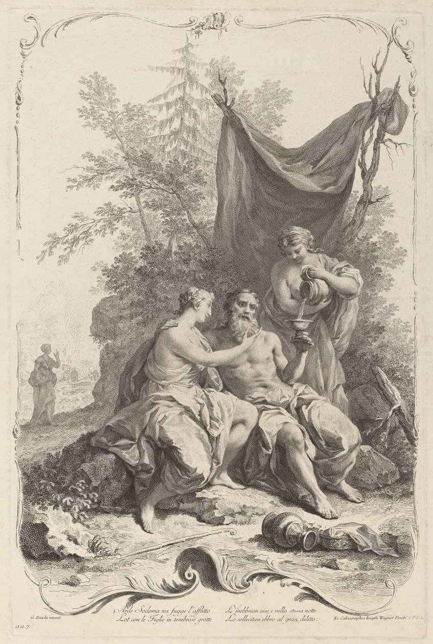 Lot i jego córki autorstwa Joseph Wagner