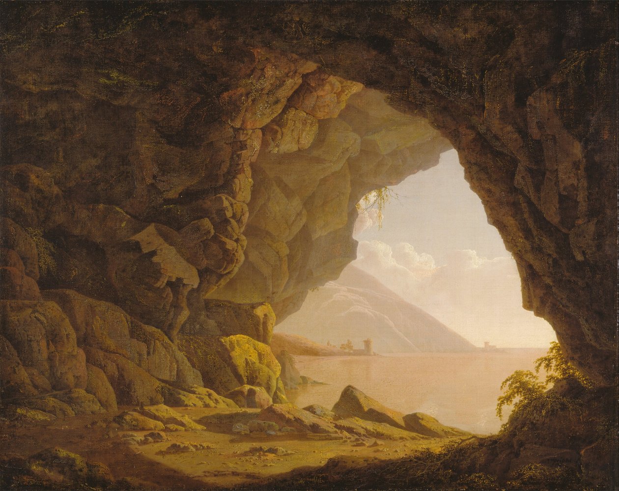 Jaskinia w pobliżu Neapolu autorstwa Joseph Wright of Derby