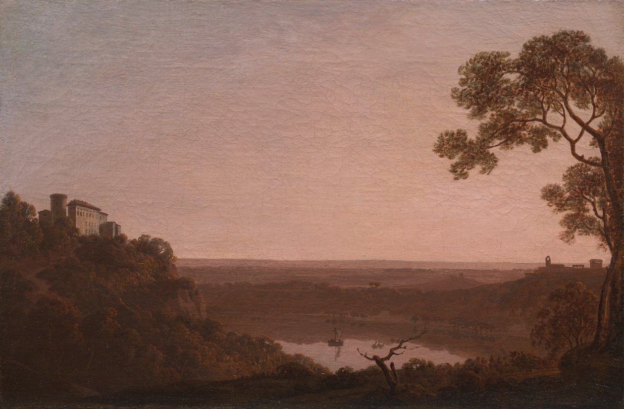 Jezioro Nemi autorstwa Joseph Wright of Derby