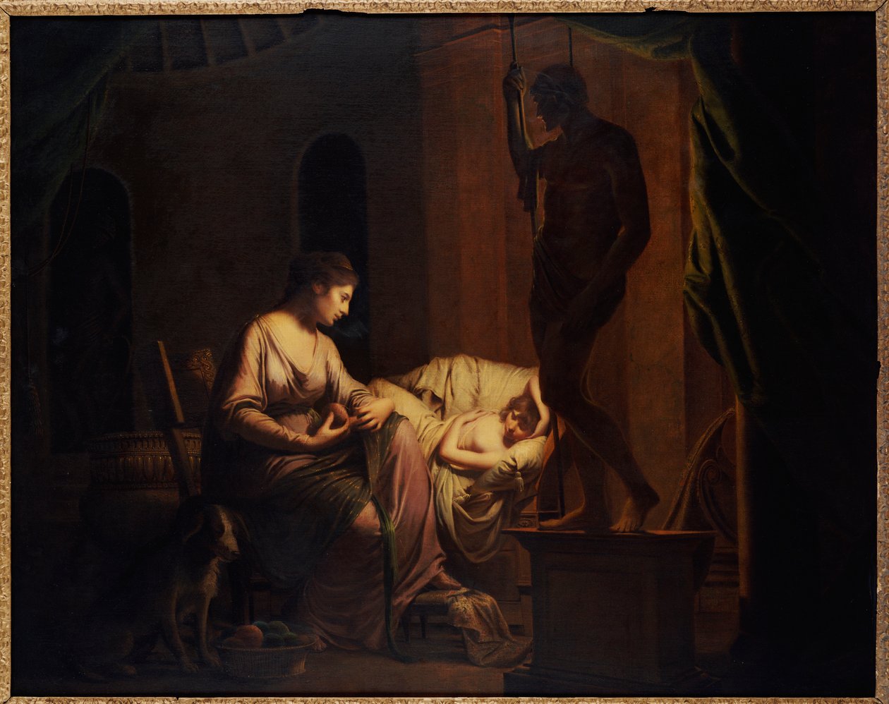 Penelope rozplątuje swoją sieć autorstwa Joseph Wright of Derby