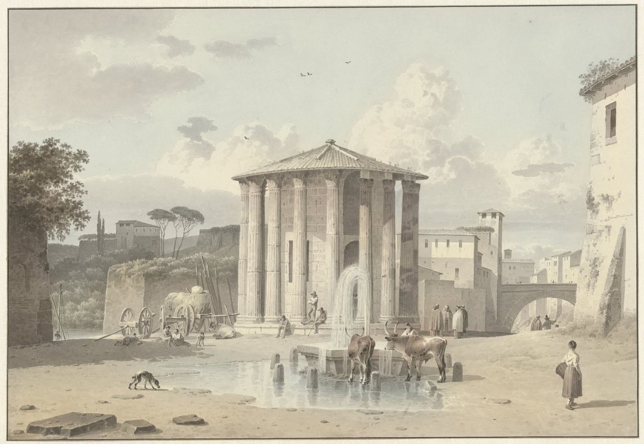 Świątynia Westy w Rzymie autorstwa Josephus Augustus Knip