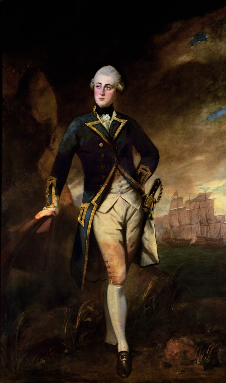 Kapitan Lord Robert Manners, 1782 r autorstwa Joshua Reynolds