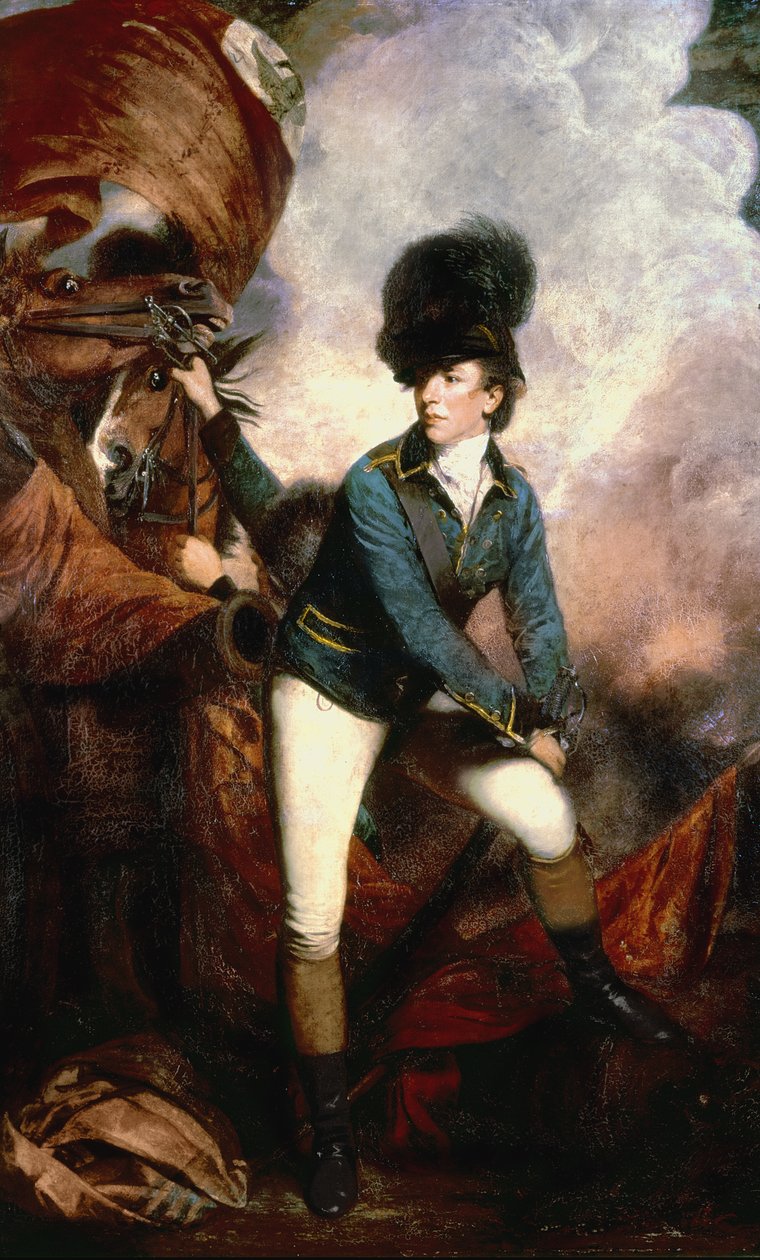 Pułkownik Banastre Tarleton (1754-1833) 1782 autorstwa Joshua Reynolds