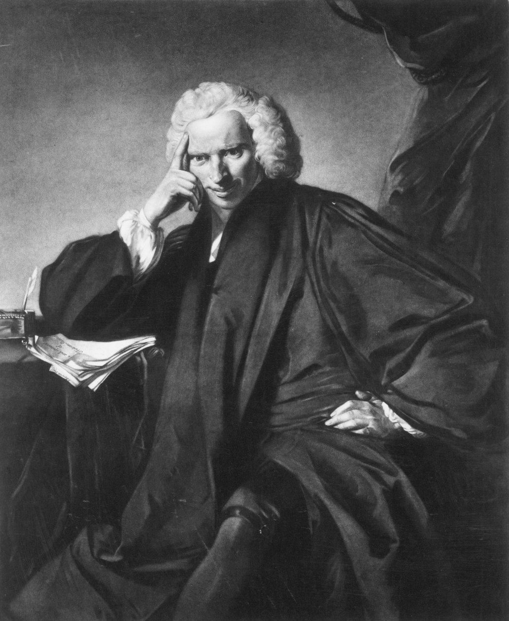 Laurence Sterne, grawerowane przez Edwarda Fishera autorstwa Joshua Reynolds