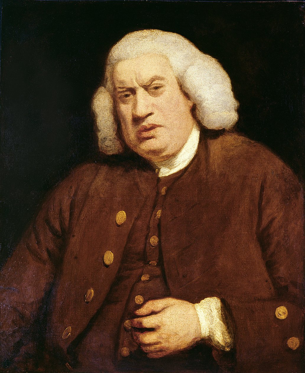 Доктор Самуэл Жонсоны хөрөг (1709-84) поли autorstwa Joshua Reynolds
