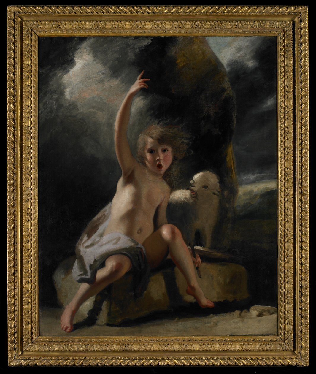 Dziecko Chrzciciel na pustyni, ok. 1776 r. autorstwa Joshua Reynolds