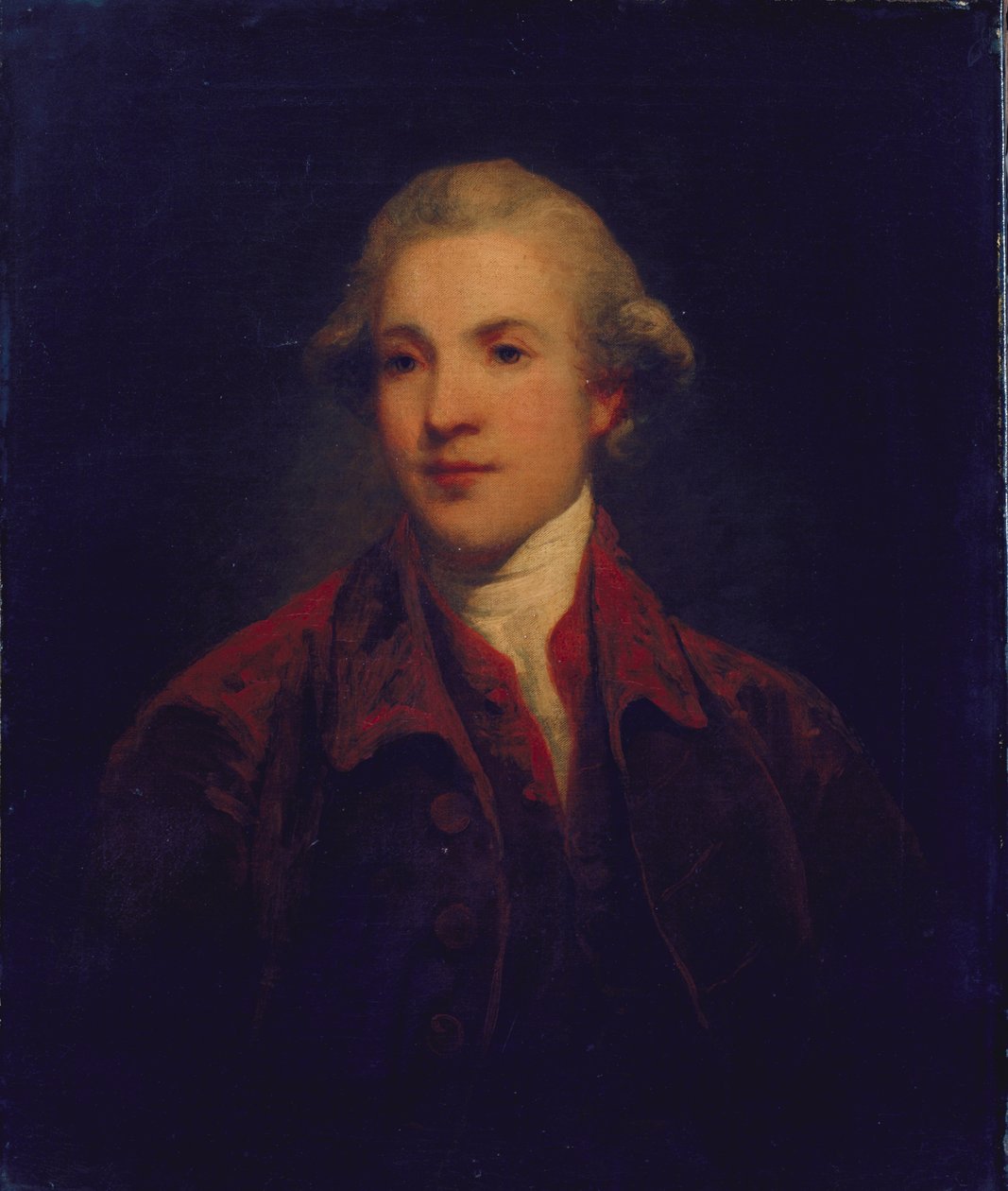 Nieznany mężczyzna, Richard Brinsley Sheridan autorstwa Joshua Reynolds