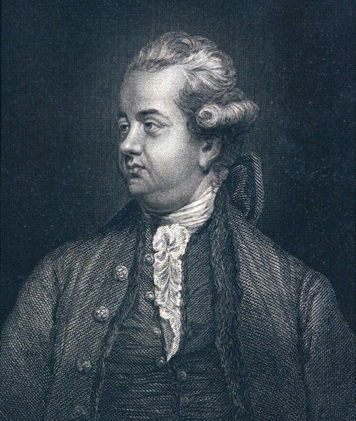 Edward Gibbon (1737-94) (grafika) autorstwa Joshua (after) Reynolds