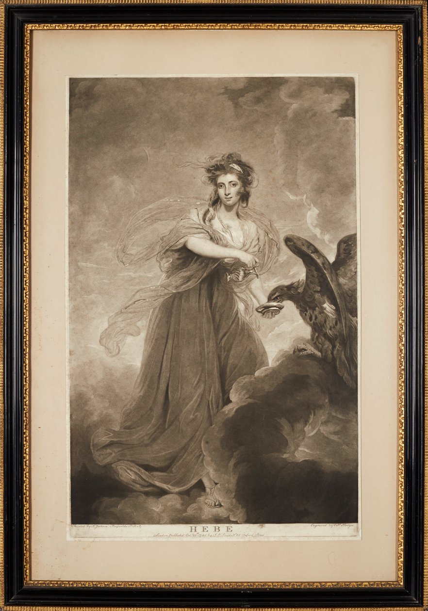 Hebe (mezzotinta) autorstwa Joshua (after) Reynolds