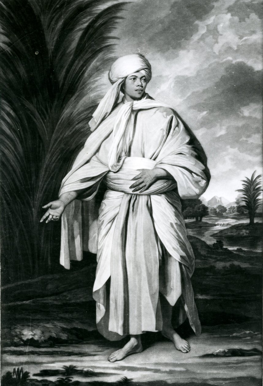 Omai, grawerowane przez Johna Jacobe autorstwa Joshua (after) Reynolds