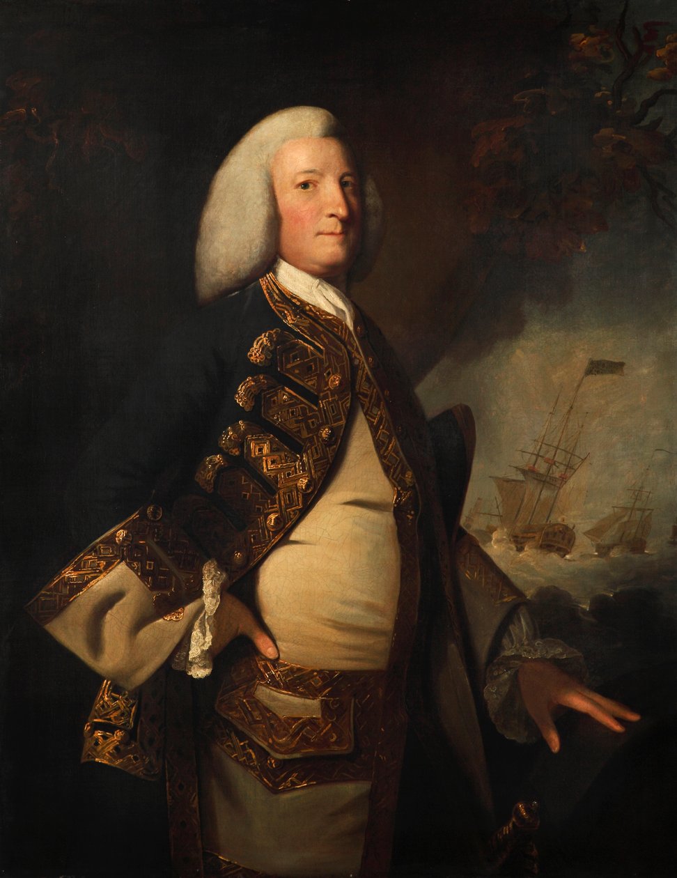 Admirał Sir George Anson autorstwa Joshua (style of) Reynolds