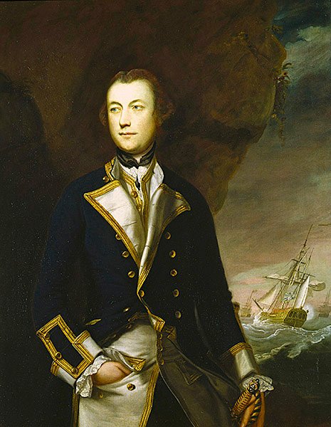 Kapitan Robert Brice (olej na płótnie) autorstwa Joshua Reynolds