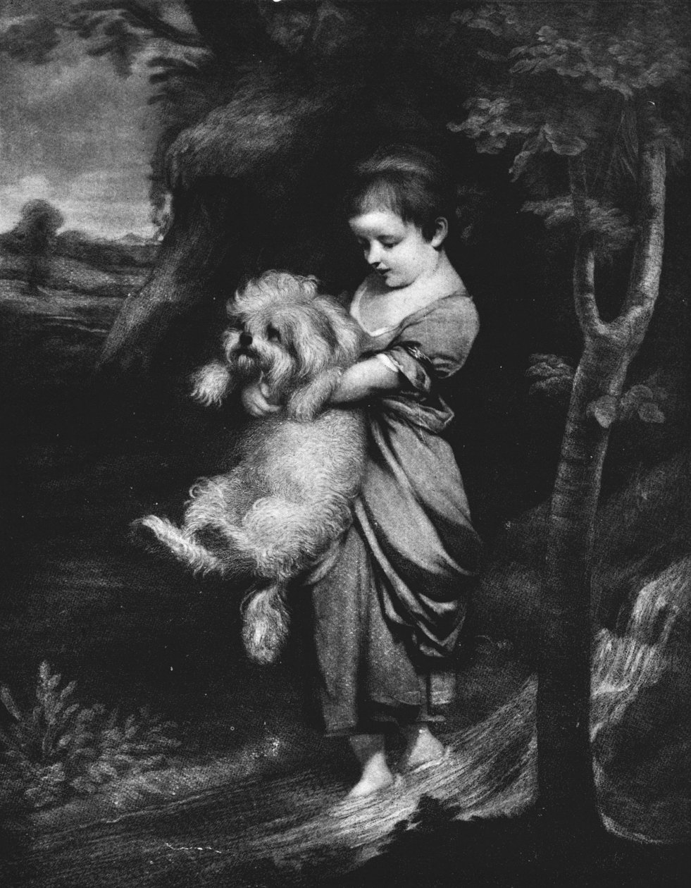 Przeprawa przez potok, c1767, 1911 autorstwa Joshua Reynolds