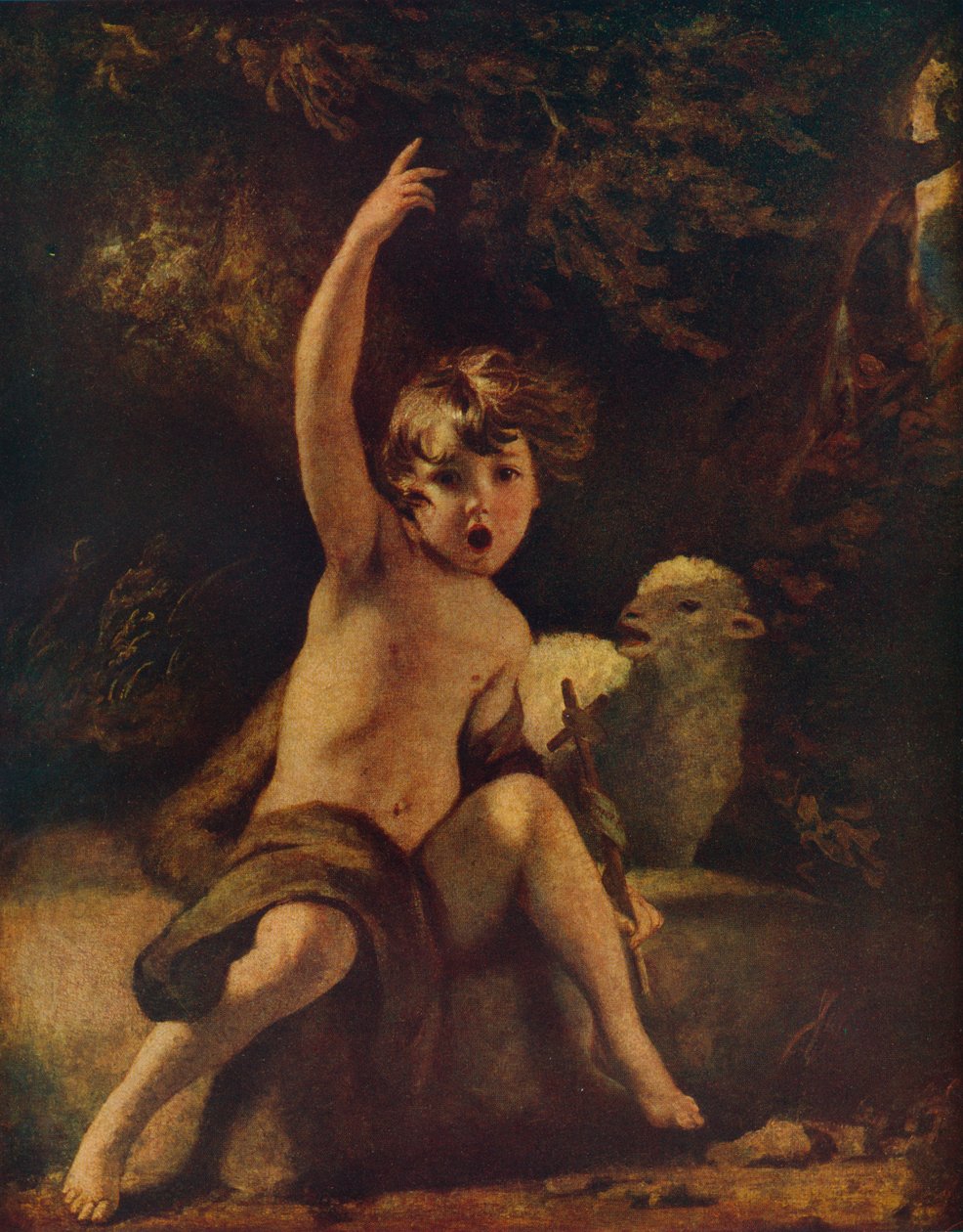 Św. Jan na pustyni, ok. 1776 r. autorstwa Joshua Reynolds