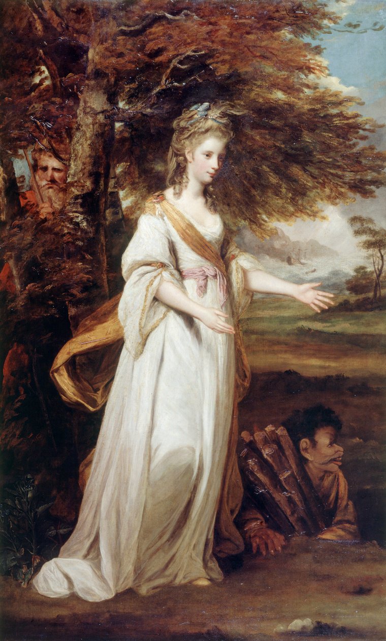 Pani Tollemache jako „Miranda” autorstwa Joshua Reynolds
