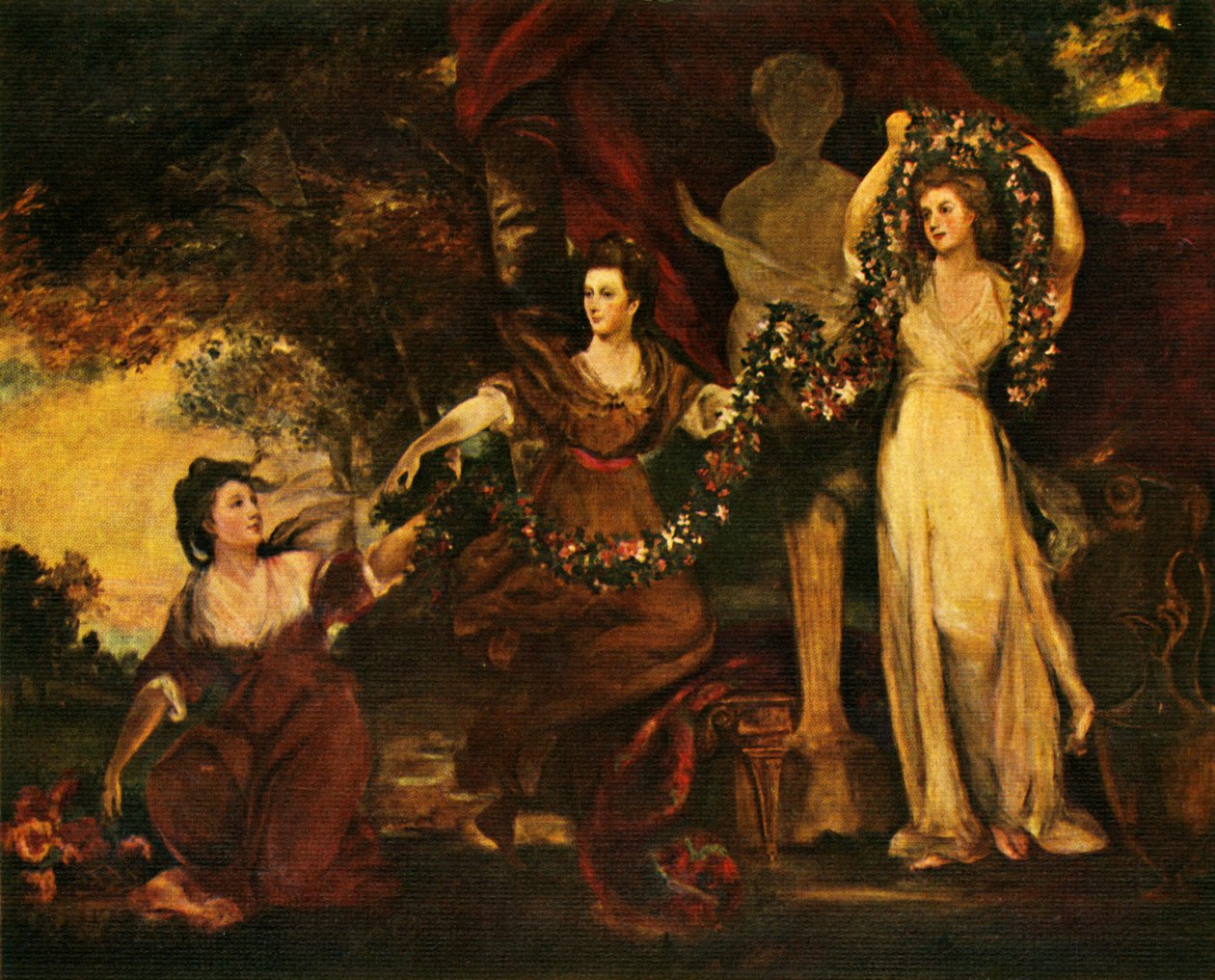 Trzy Gracje, 1773, c1912 autorstwa Joshua Reynolds