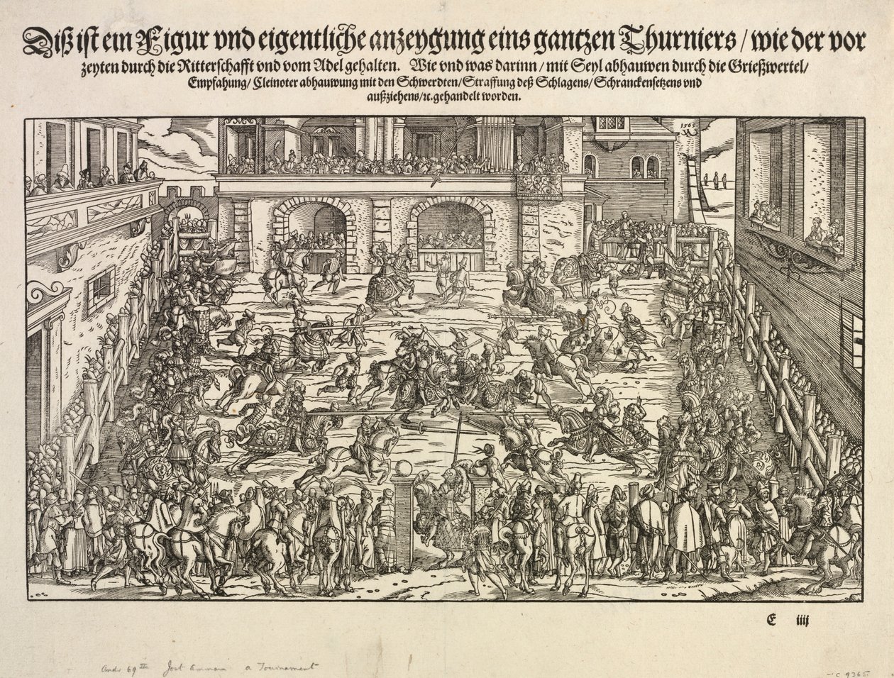 Turniej, 1565. autorstwa Josse Amman