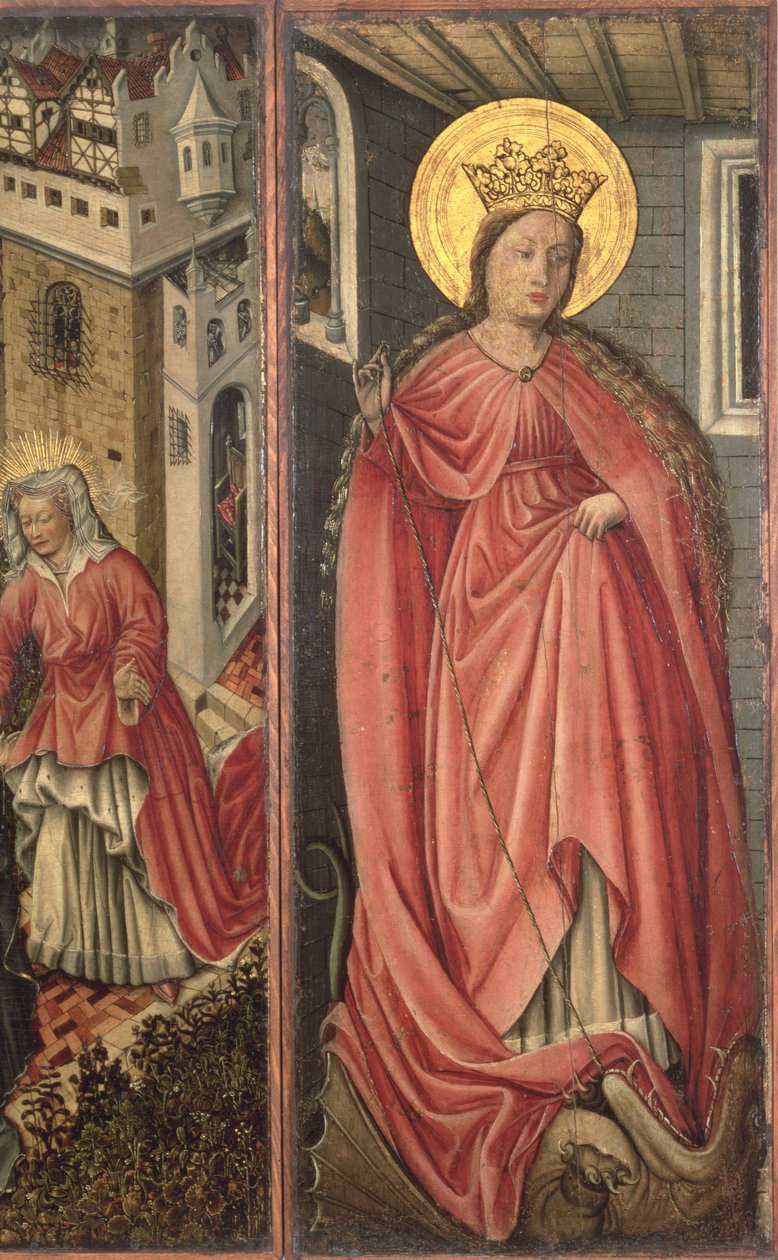 Św. Małgorzata, prawy panel poliptyku (panel) autorstwa Jost Amman