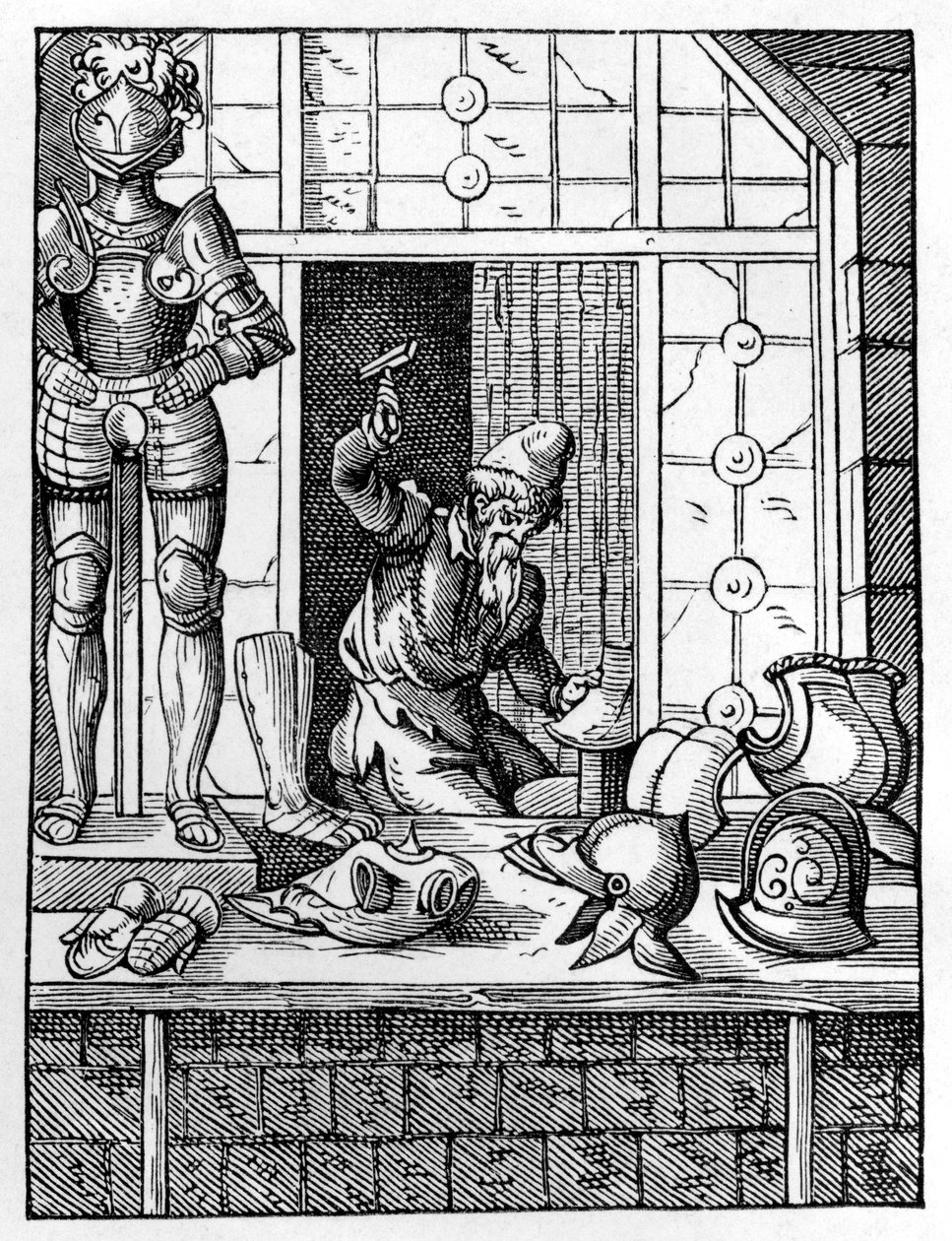 Płatnerz, c1559-1591 autorstwa Jost Amman