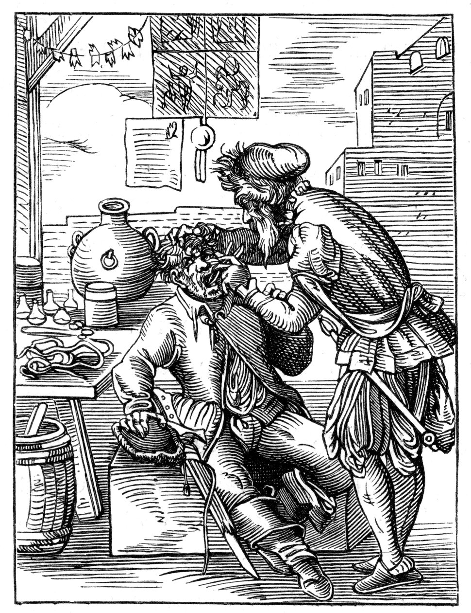 Dentysta, XVI wiek 1849. autorstwa Jost Amman