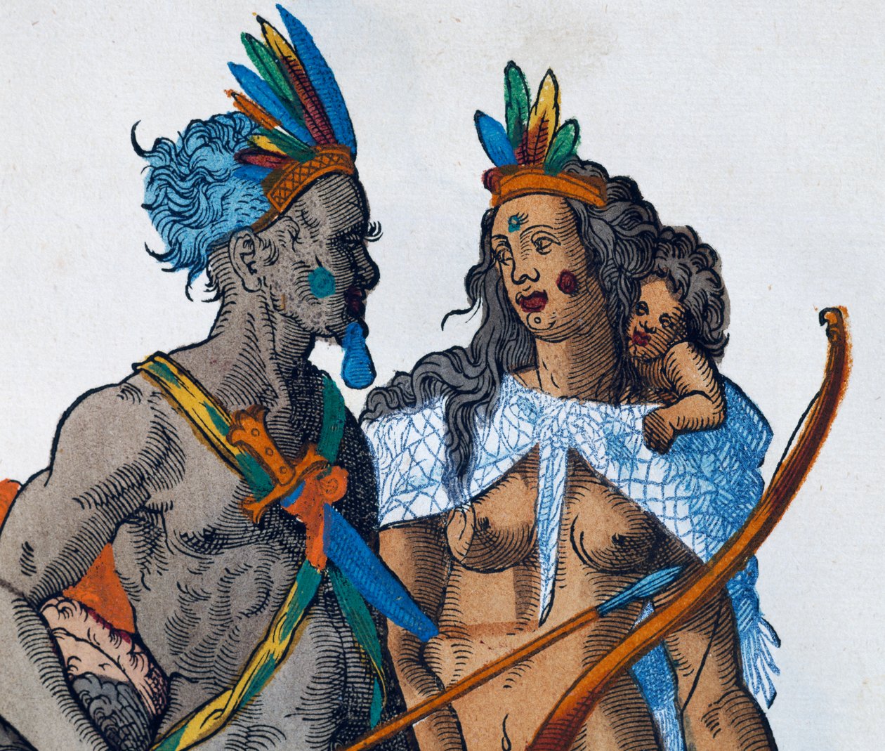 Peruwiańscy Indianie, grawerowanie przez Josta Ammana (1539-1591) autorstwa Jost Amman