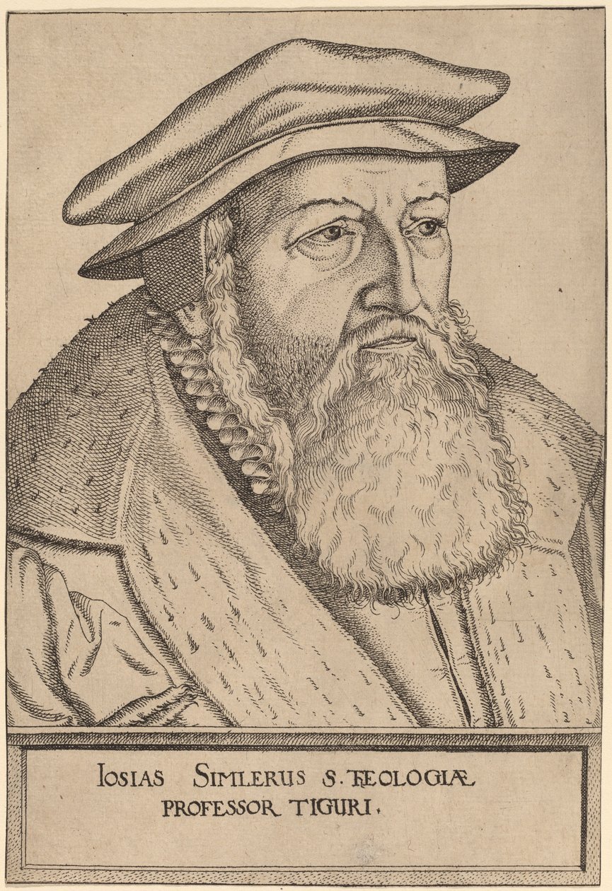Josias Simler. autorstwa Jost Ammon