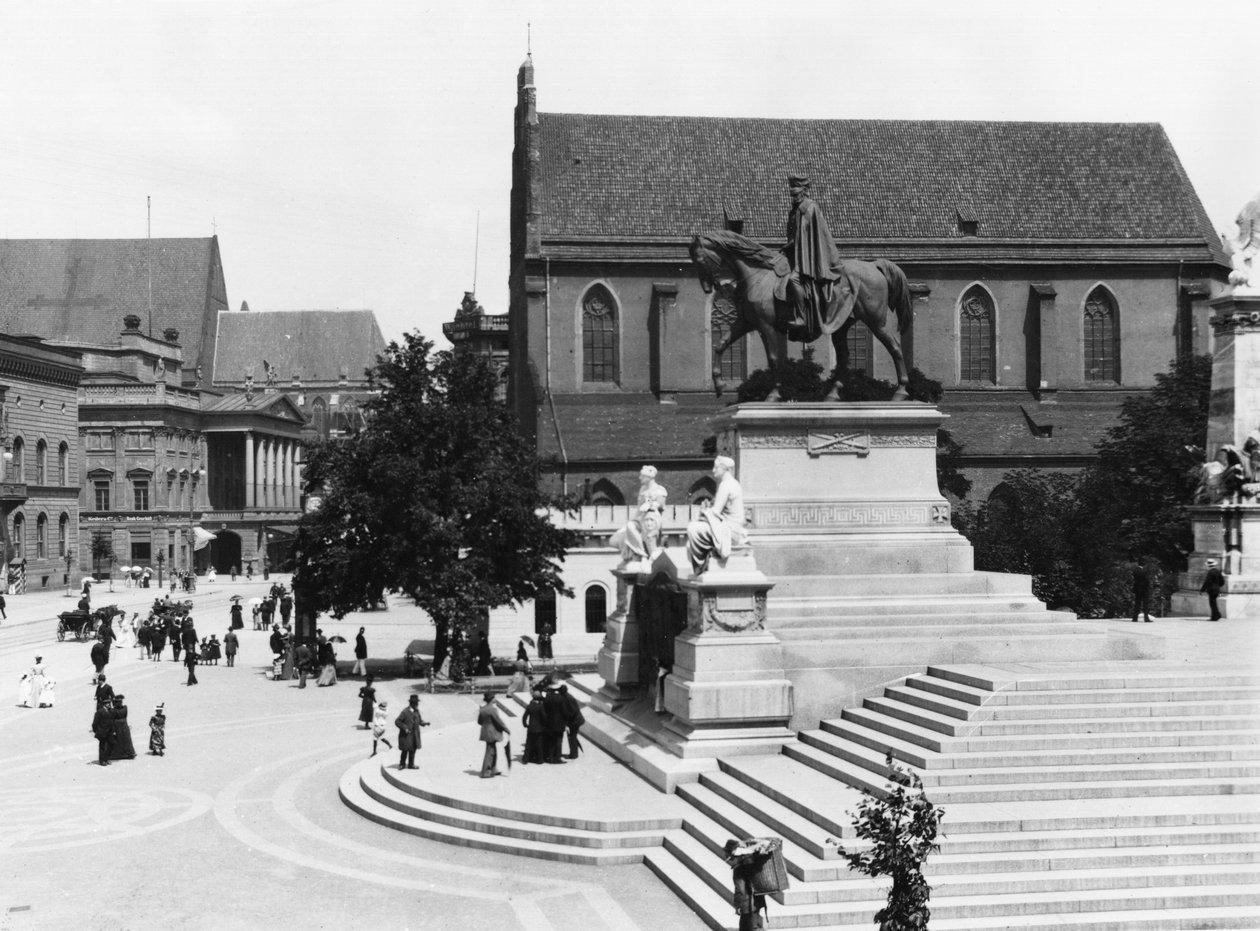 Widok na Schweidnitz, Breslau (dzisiejszy Wrocław) Polska, ok. 1910 r. autorstwa Jousset