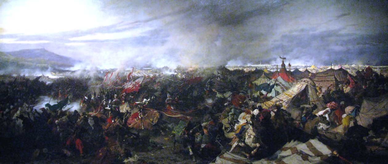 Battle of Vienna.nPolski: Bitwa pod Wiedniem.n autorstwa Jozef Brandt
