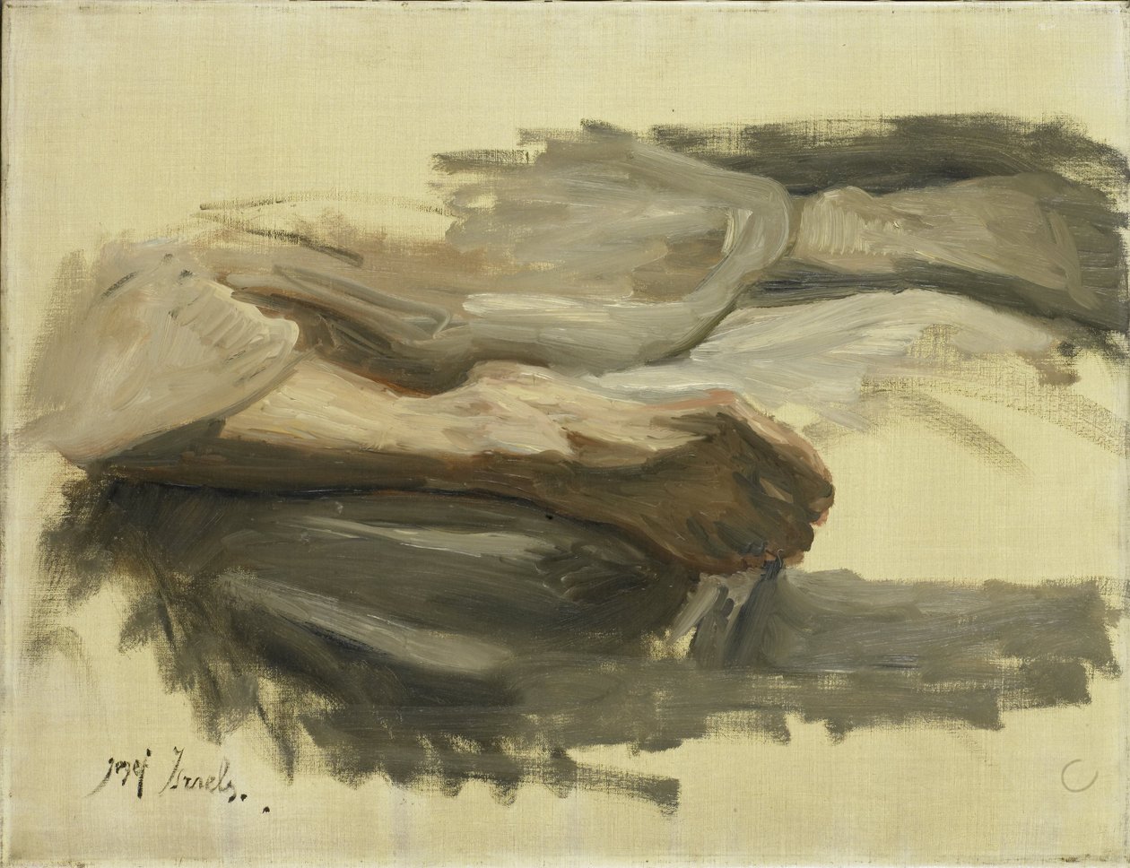 Nogi Saula autorstwa Jozef Israëls (signed by artist)